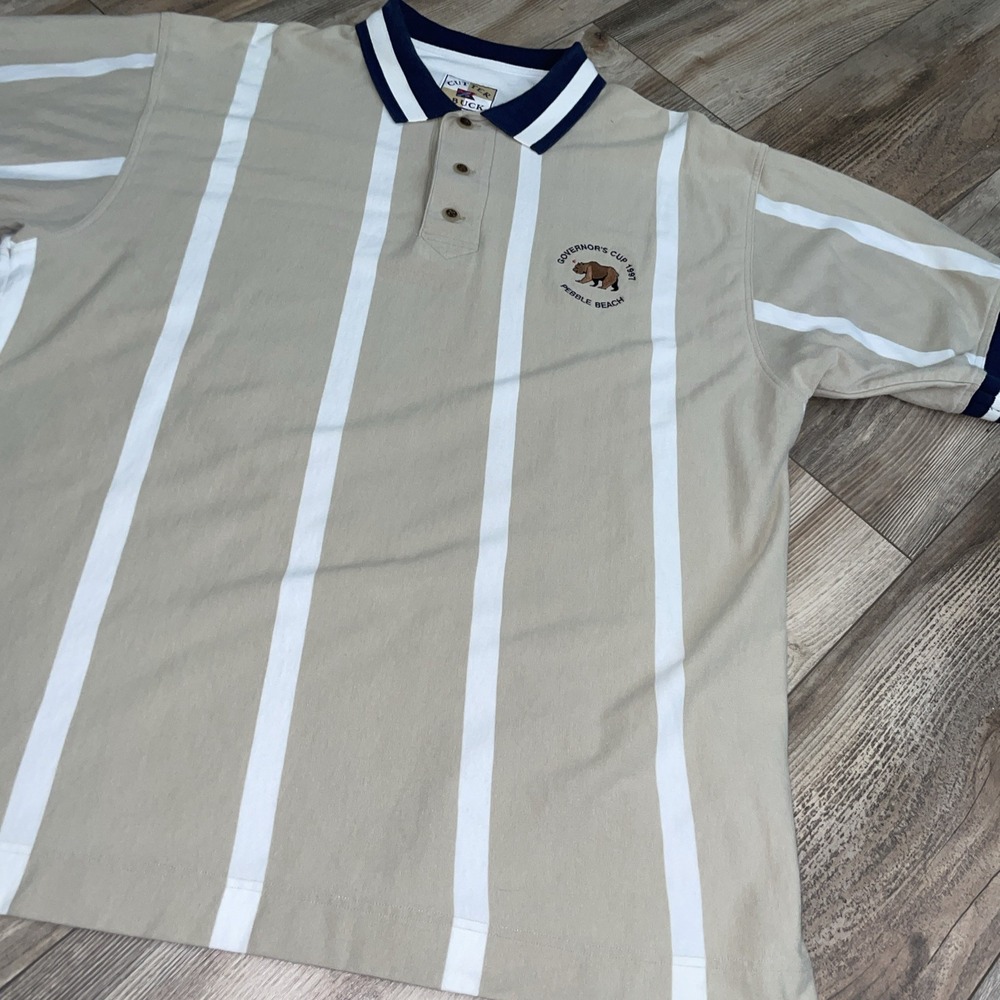 RARE Vintage Pebble Beach 1997 Governor's Cup Cutter & Buck Polo Shirt Size XL